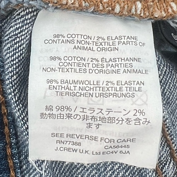 Madewell Cruiser Straight Leg Button Fly Distressed Jeans Size 26 Women's - Picture 8 of 8